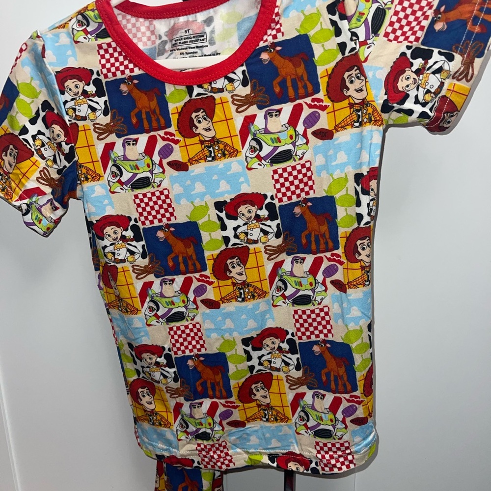 BAMBOO Kids T-Shirt - Red and Blue